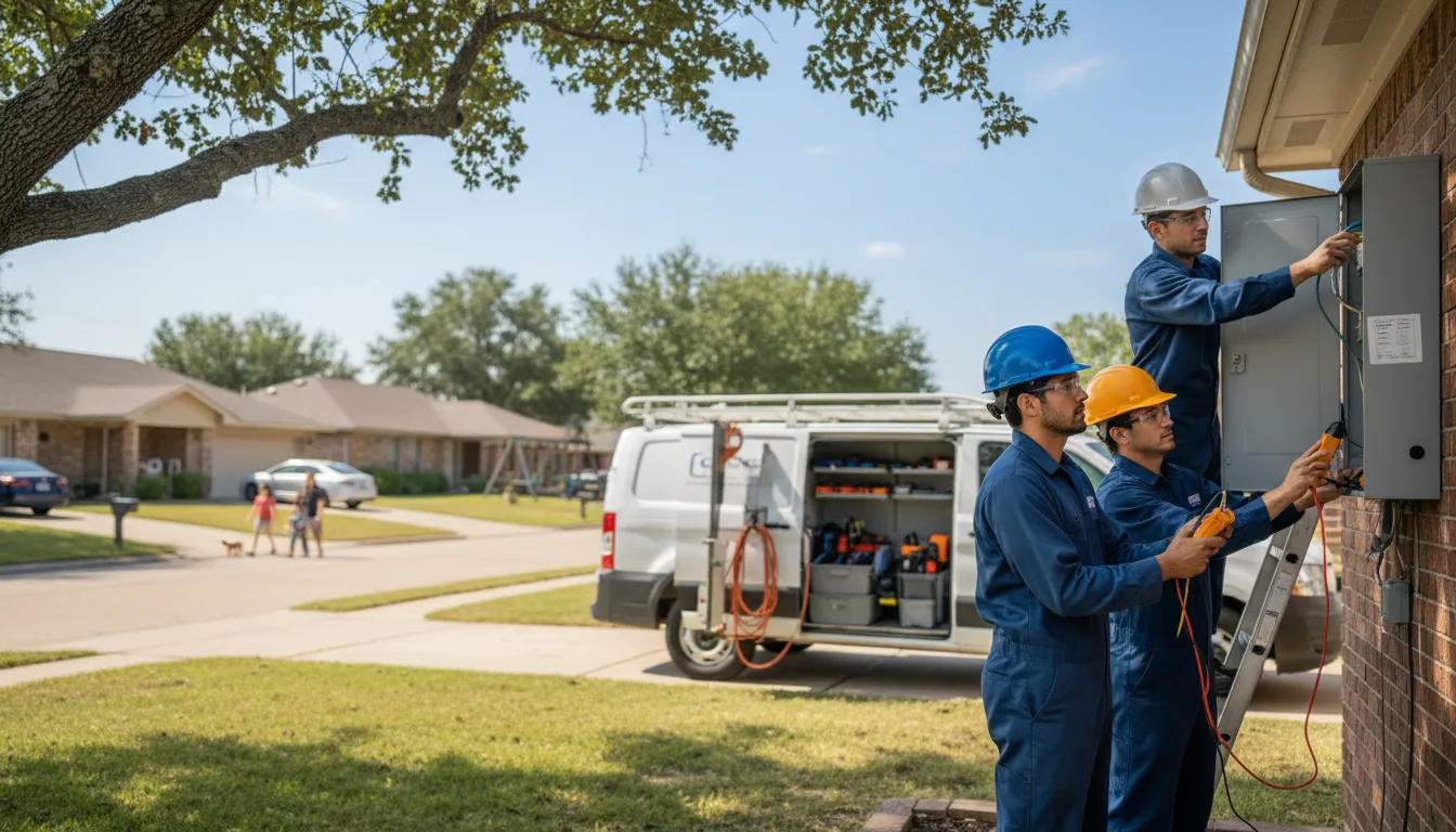 Certified electrician providing emergency electrical services in Oxford, AR